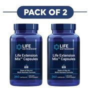 Life Extension Mix Multivitamin 360 Capsules Pack of 2