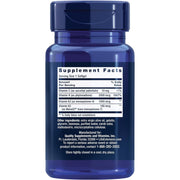 Life Extension Super K Vitamin K2 Plus K1 90 softgels bottle packaging showing supplement facts and ingredients, no flavour, 90 softgels