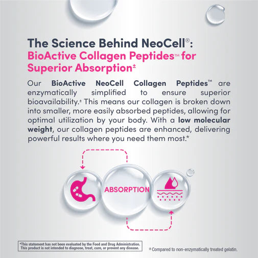 NeoCell Beauty Infusion Refreshing Collagen Drink Mix with Hyaluronic Acid & Biotin