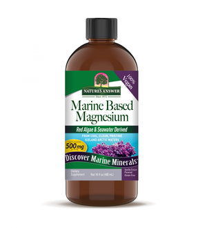 Nature’s Answer Marine Calcium Magnesium Liquid Vanilla Cream 480ml bottle front view