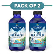 Nordic Naturals Arctic Cod Liver Oil Strawberry 237ml Pack of 2