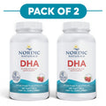 Nordic Naturals DHA Omega-3 830mg Strawberry 180 Soft Gels Pack of 2
