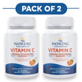 Nordic Naturals Extra Stärke Vitamin C 500 mg, Mandarine – 60 Gummibärchen