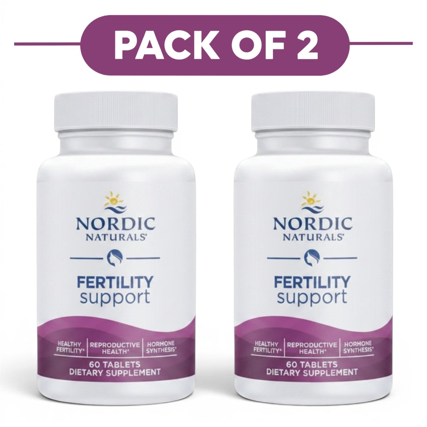 Nordic Naturals Fertility Support 60 Tablets Pack of 2