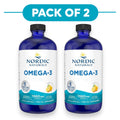 Nordic Naturals Omega-3 Liquid – 1560mg Fischöl pro Teelöffel – Zitrone