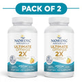 Nordic Naturals Ultimate Omega 2X 2150mg Lemon 90 Soft Gels Pack of 2