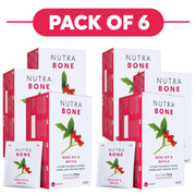 NutraTea NutraBone Rose Hip & Nettle Herbal Tea 20 Tea Bags Pack of 6
