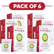 NutraTea NutraGlycemia Bitter Melon & Cinnamon Herbal Tea 20 Tea Bags Pack of 6