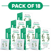 NutraTea NutraThroat Eucalyptus & Marshmallow Root Herbal Tea 20 Tea Bags Pack of 18