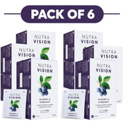 NutraTea NutraVision Bilberry & Eyebright Herbal Tea 20 Tea Bags Pack of 6