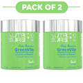 Nutriburst GreenVita 20 Greens Apple Gummies 60 Count Pack of 2