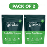 Nutrition Geeks Apple Cider Vinegar+ 90 Vegan Capsules Pack of 2