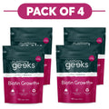 Nutrition Geeks Biotin Growth+ 180 Vegan Tablets Pack of 4