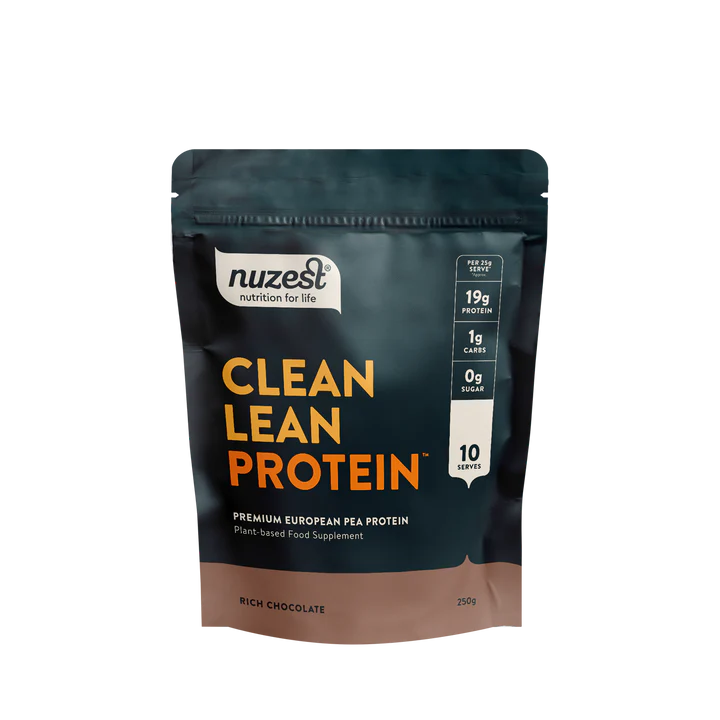 Nuzest Clean Lean Pea Protein Powder tub, Vegan & Allergen-Free. 250g