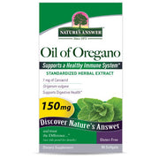Nature's Answer Oil of Oregano Softgels 150mg 90 count supplement box front label