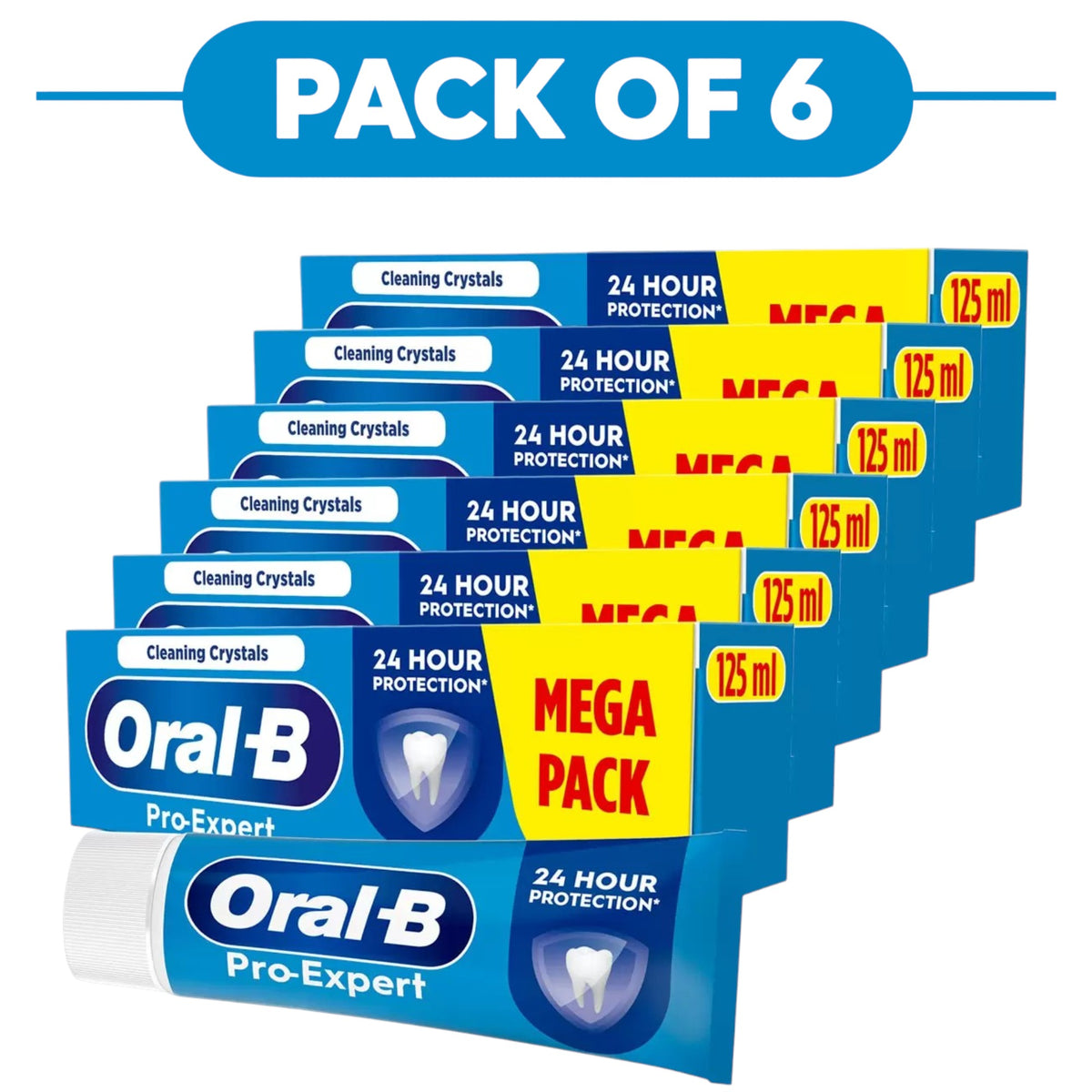 Oral B Pro Expert Professional Protection Toothpaste 125ml Pack of 6
