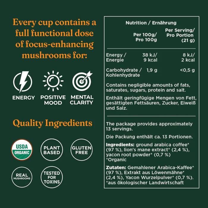 Four Sigmatic Original Mushroom Ground Coffee, Dark Roast - 283g
