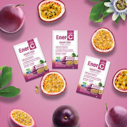 Ener-C Sugar Free Passion Fruit Vitamin Powder Mix - 30 Sachets