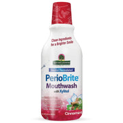 Nature’s Answer PerioBrite Cinnamint mouthwash alcohol-free fluoride-free 480ml bottle front label