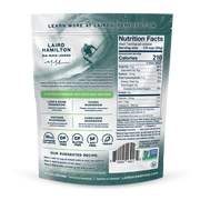 Laird Superfood reduced sugar instant latte 227g barcode, nutrition facts & ingredients on packaging on white background
