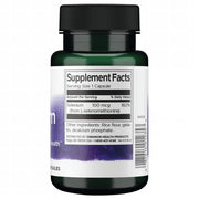 Swanson Selenium L-Selenomethionine 100mcg 200 Capsules Pack of 2 showing supplement facts panel.
