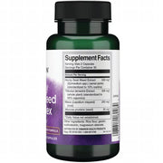 Label showing supplement facts and ingredients for Swanson Horny Goat Weed Complex 60 Capsules