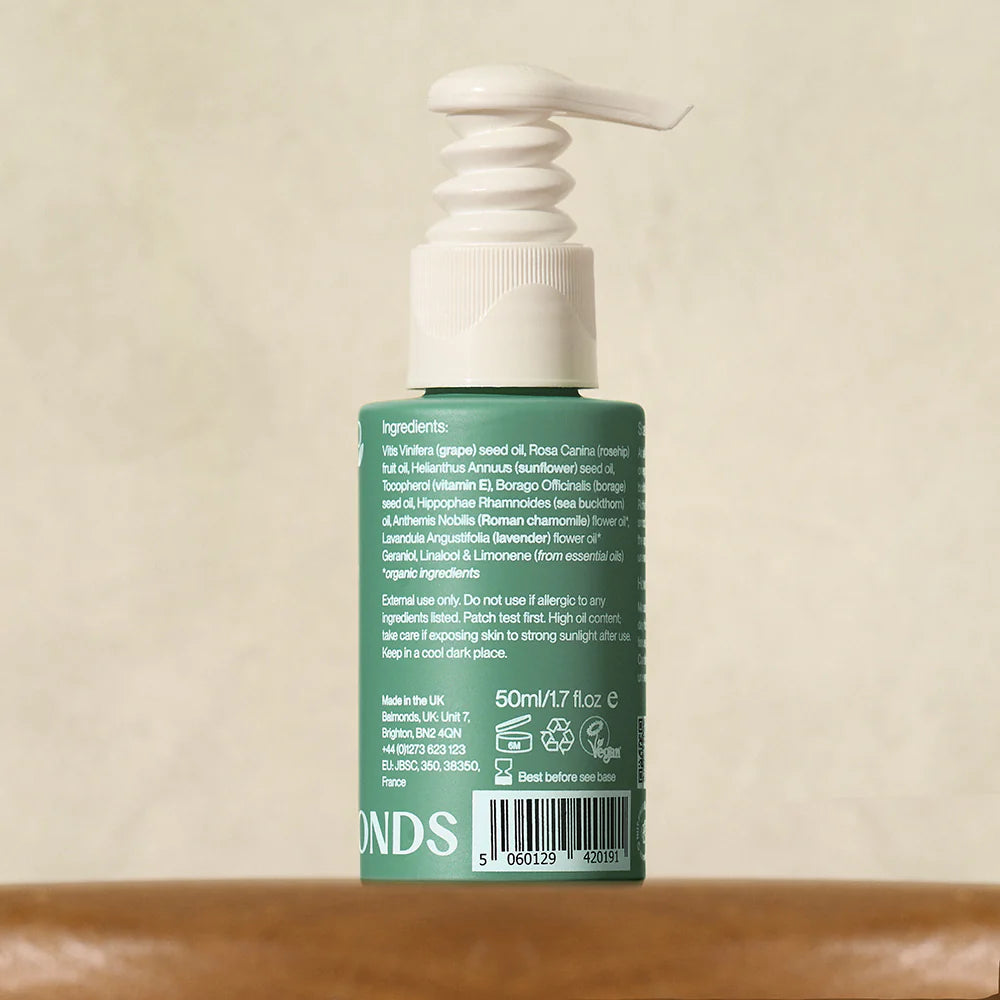 Barcode image: Balmonds Scar and Stretch Mark Oil 50ml barcode packaging image