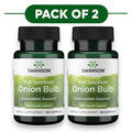 Swanson Vollspektrum-Zwiebelknolle 400 mg 60 Kapseln 2er-Pack