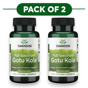 Swanson Full Spectrum Gotu Kola 435mg 60 Capsules Pack of 2