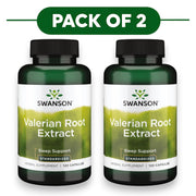 Swanson Valerian Root Extract 120 Capsules Pack of 2