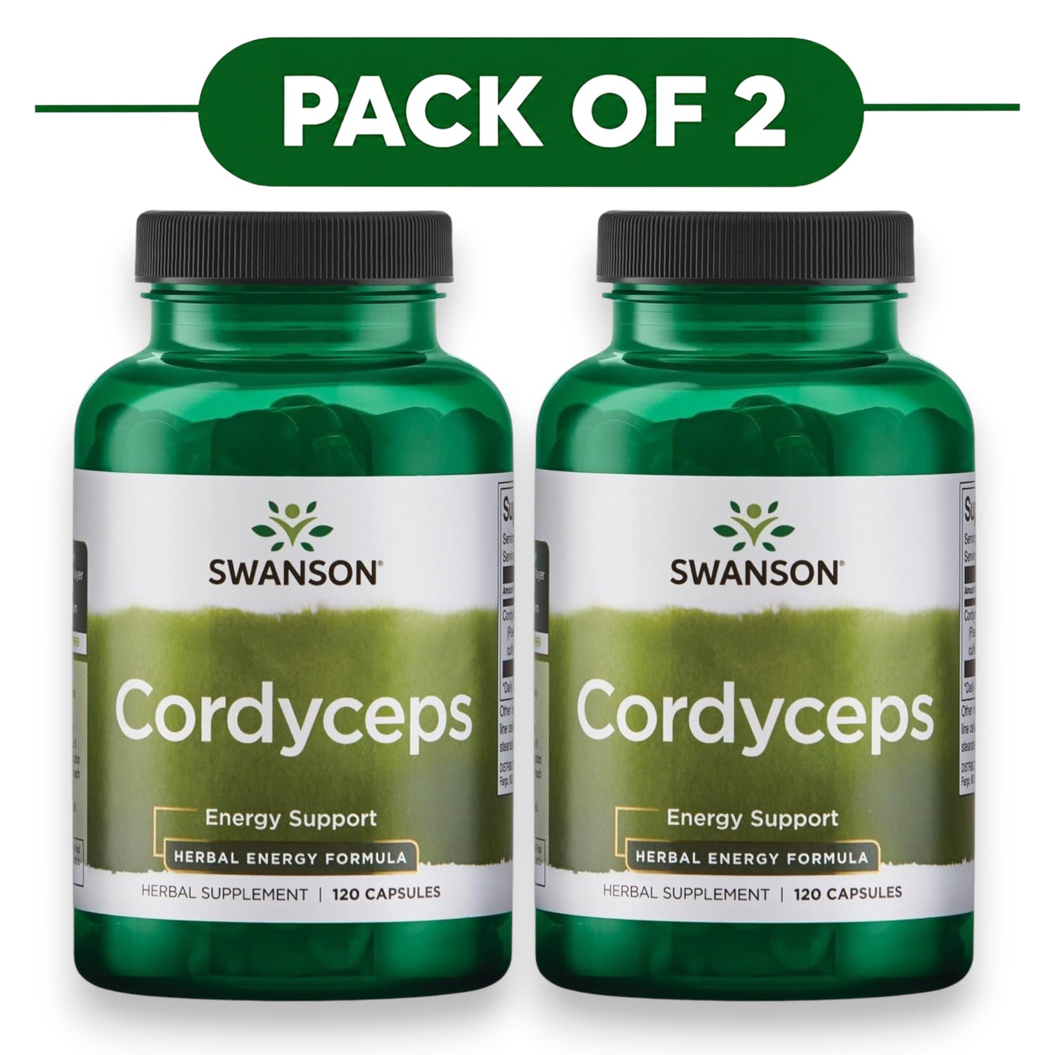 Swanson Cordyceps 120 Capsules Pack of 2
