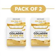 Swedish Nutra Marine Collagen 15000mg Shots Apple 10 x 25ml Pack of 2