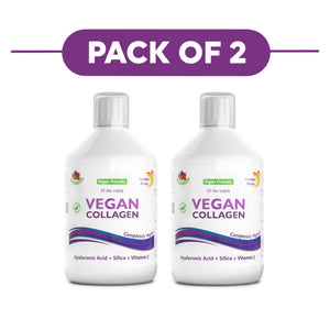 Swedish Nutra Vegan Collagen Liquid Berry 500ml Pack of 2