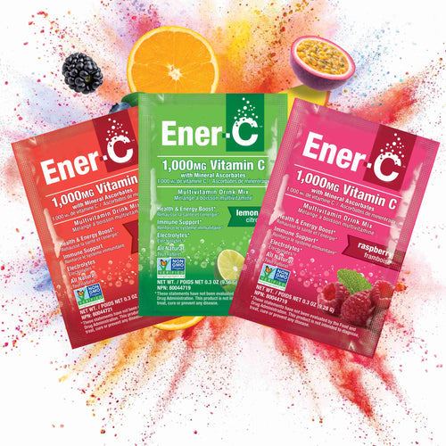 Ener-C Variety Pack - Tangerine & Grapefruit, Lemon Lime, Raspberry Drink Mix
