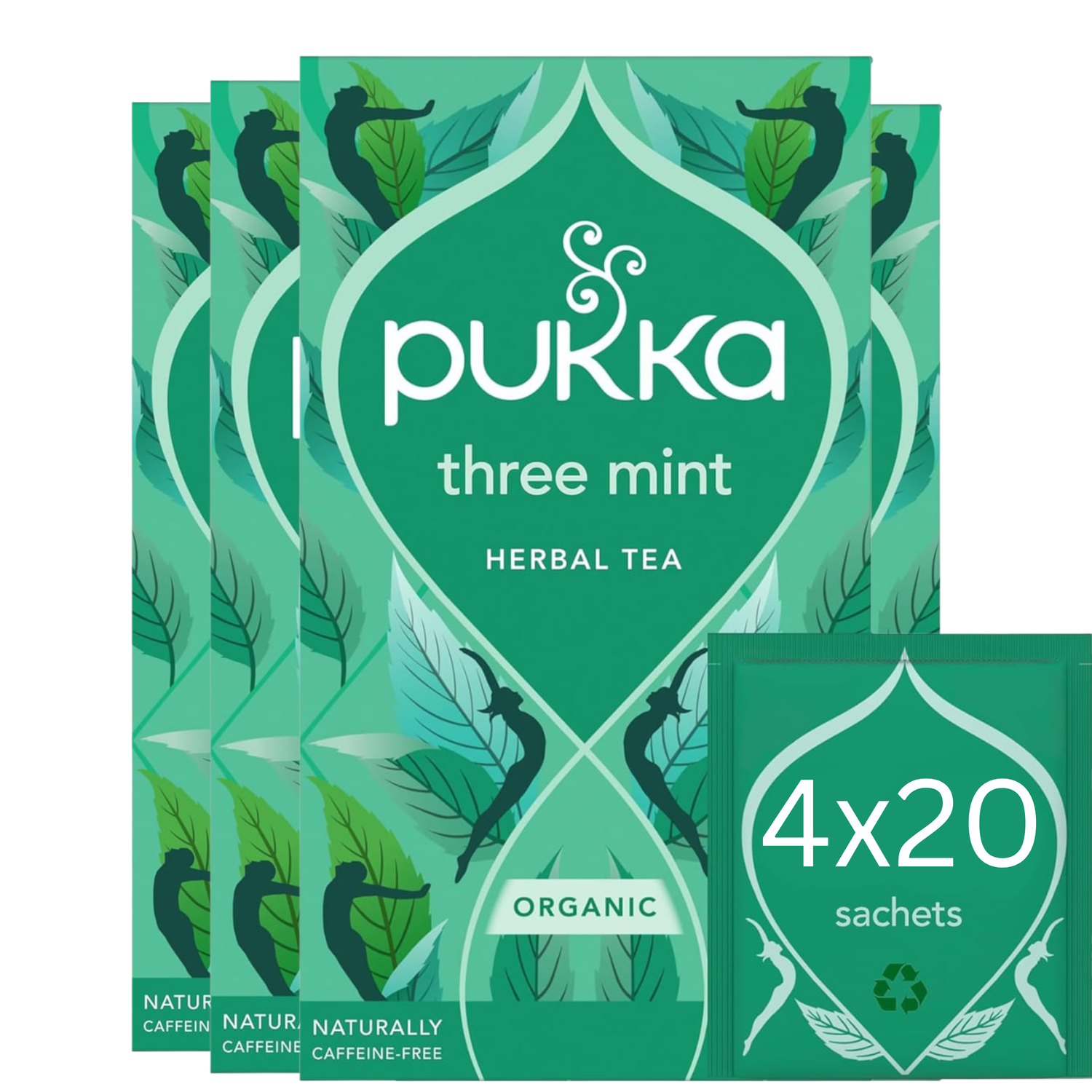 Pukka Organic Three Mint Herbal Tea 32g - 20 Sachets