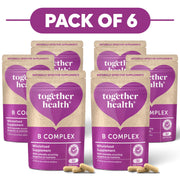 Together Health B Complex Wholefood Supplement 30 Capsules Pack of 6