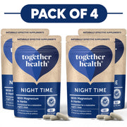 Together Health Night Time Magnesium & Herbs 60 Capsules Pack of 4