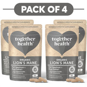 Together Health Organic Lion's Mane 1000mg 60 Capsules Pack of 4