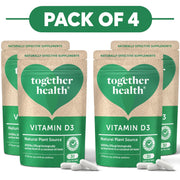 Together Health Vitamin D3 1000IU 30 Capsules Pack of 4