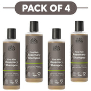 Urtekram Fine Hair Rosemary Shampoo 250ml Pack of 4