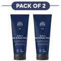 Urtekram Men 2-in-1 Hair & Body Wash 200ml Pack of 2