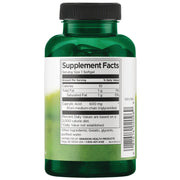 Swanson Caprylic Acid 600mg 60 Softgels supplement facts ingredients & barcode panel