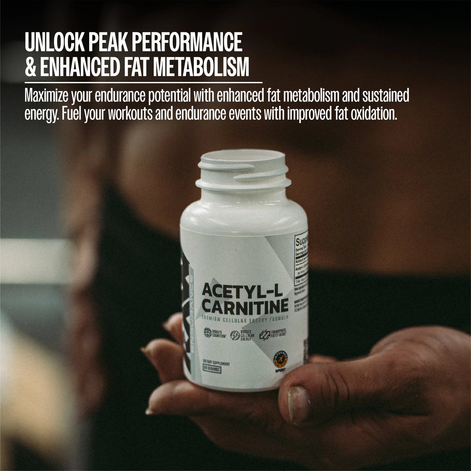 Raw Nutrition Acetyl-L-Carnitine 500mg - 60 Capsules