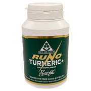 Bio-Health Runo Turmeric plus capsules bottle vegan supplement 120 capsules