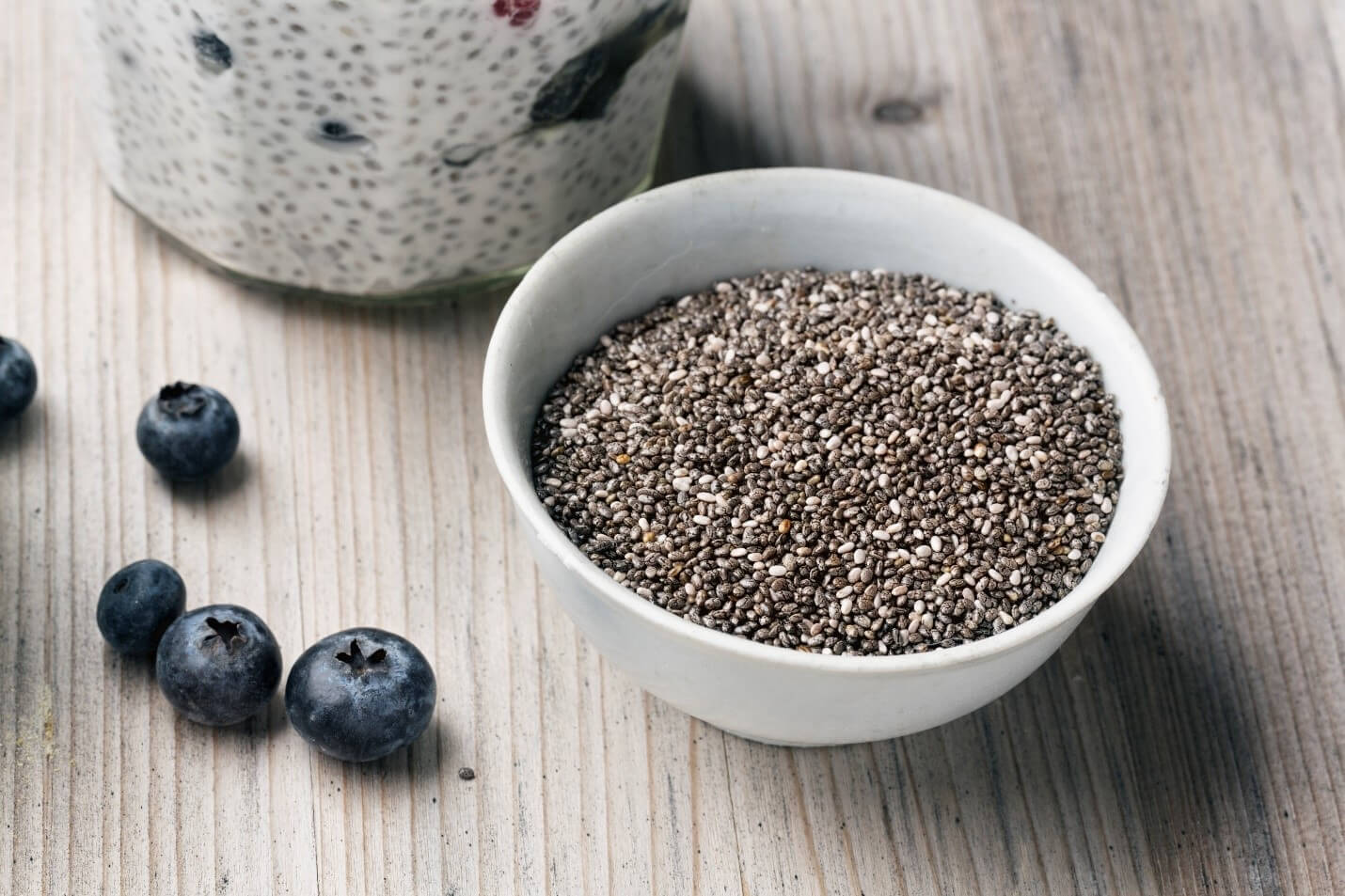 Trevissan chia seeds 1.4kg added to smoothie and oats