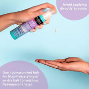 John Frieda Frizz Ease Weightless Wonder Smoothing Crème 100ml application guide on wet or dry hair
