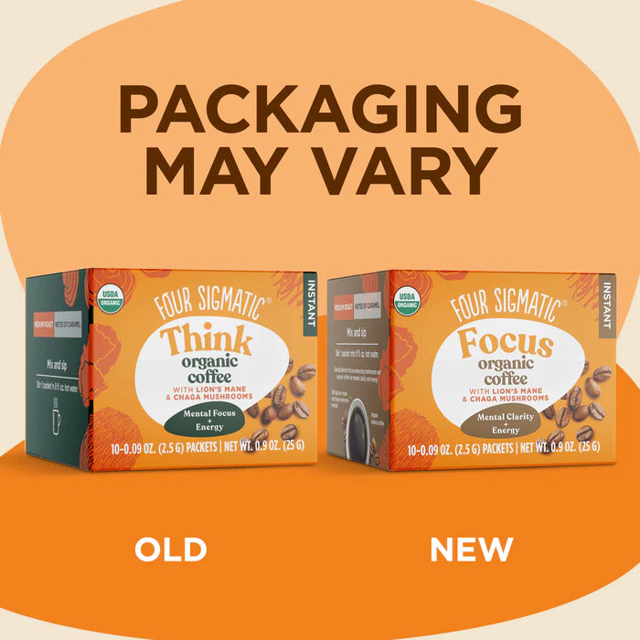 Four Sigmatic Organic Instant Coffee - 10 Packets. Packaging may vary.