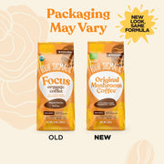 Four Sigmatic Original Mushroom Whole Bean Coffee, Dark Roast - 283g. Packaging may vary.