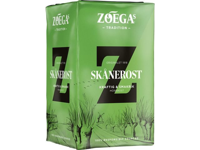 Zoégas Skånerost dark roast ground filter coffee 450g package front