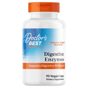 Doctor's Best Digestive Enzymes, bottle packaging, no flavour, 90 veggie capsules